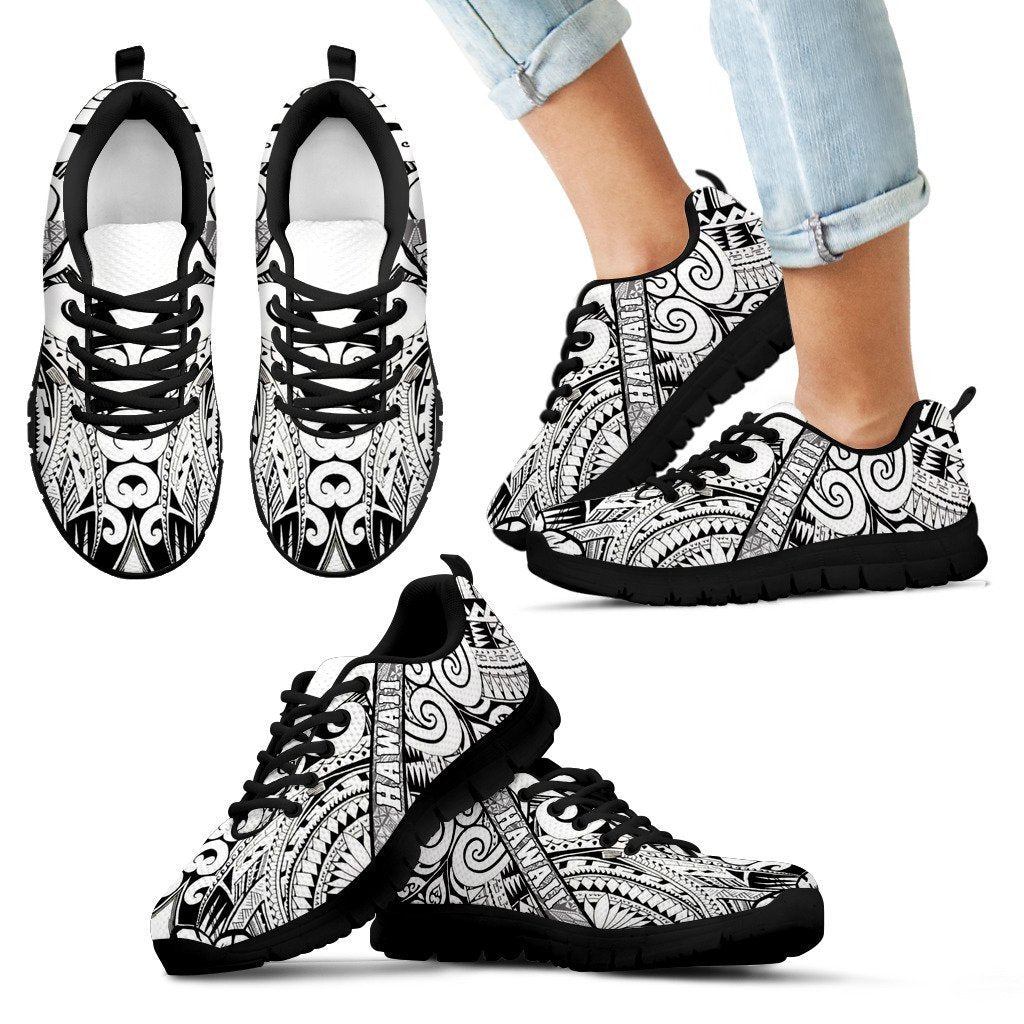 Hawaii Polynesian Sneakers 06 - AH - J9-SNEAKERS-Alohawaii-Kid's Sneakers-11 CHILD (EU28)-Black-Vibe Cosy™