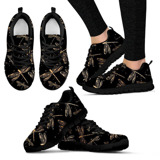 Psychedelic Dragonfly Women's Sneakers-6teenth World™-Women's Sneakers-US5 (EU35)-Vibe Cosy™