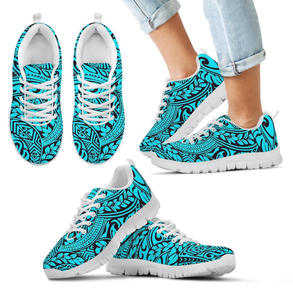 Poly Tribal Sneakers 28 - AH - J9-SNEAKERS-Alohawaii-Kid's Sneakers-11 CHILD (EU28)-White-Vibe Cosy™