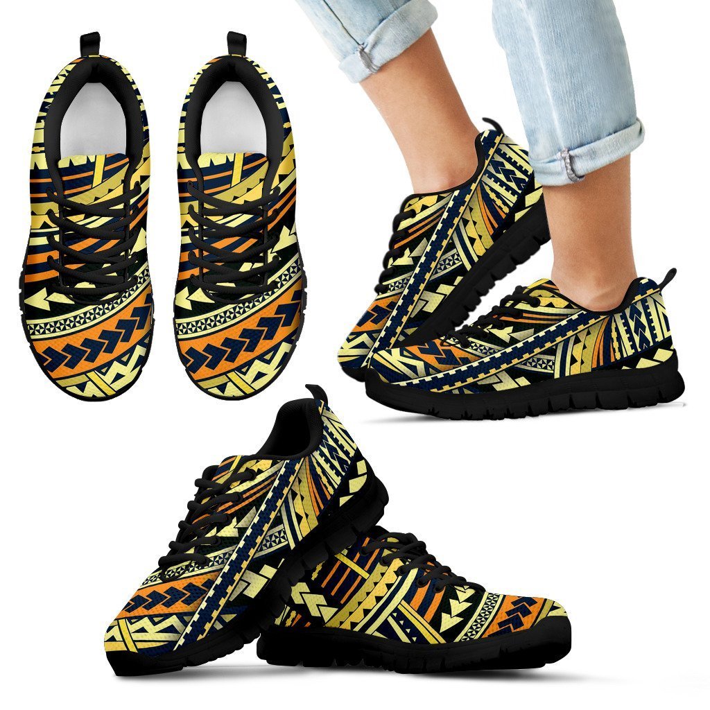 Poly Tribal Sneakers 15 - AH - J9-SNEAKERS-Alohawaii-Kid's Sneakers-11 CHILD (EU28)-Black-Vibe Cosy™