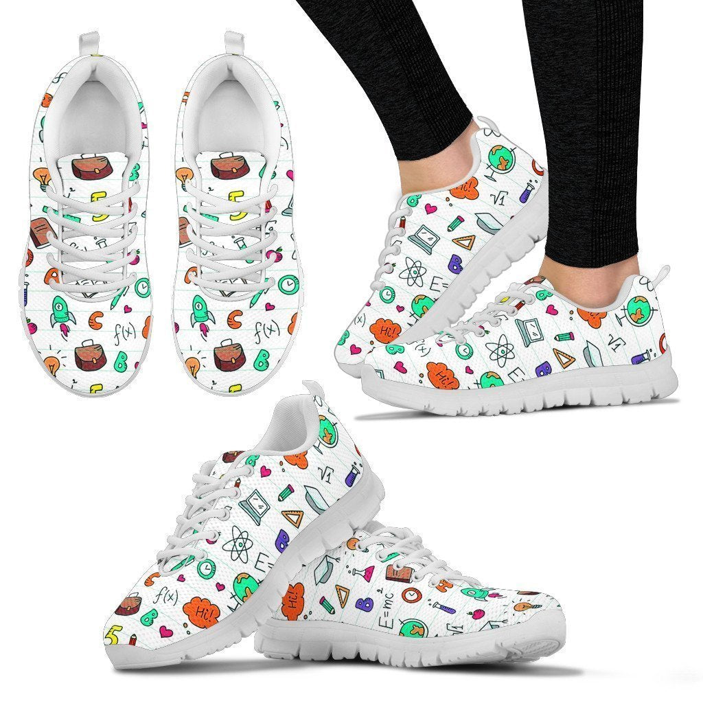 TEACHER PATTERN Women's Sneakers-6teenth World™-Women's Sneakers-US5 (EU35)-Vibe Cosy™