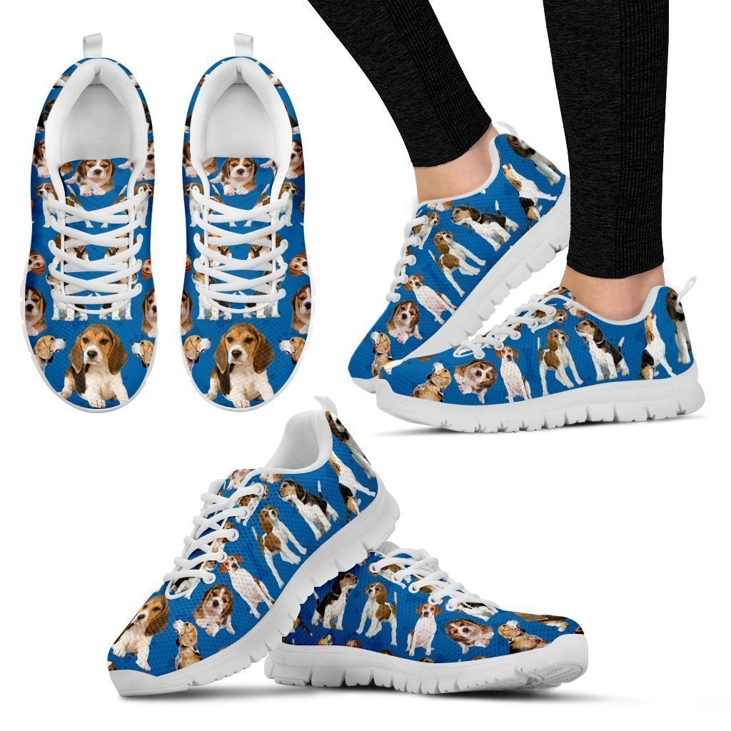 Beagle Lovers Women's Sneakers-6teenth World™-Women's Sneakers-US5 (EU35)-Vibe Cosy™