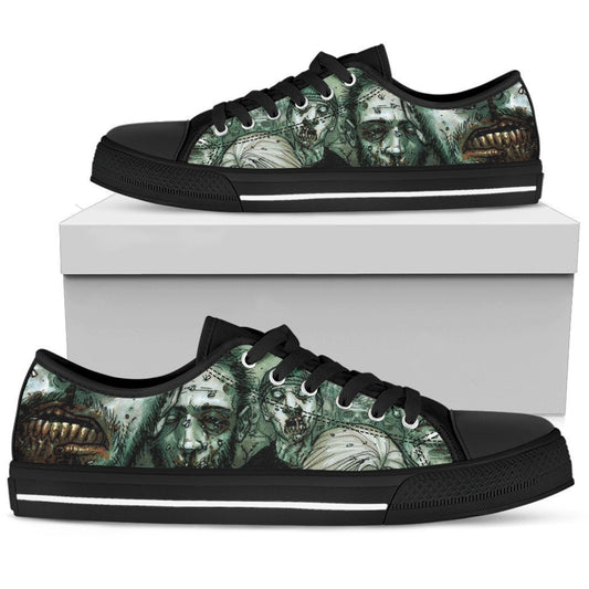 Zombie Shoes-shoes-6teenth Outlet-Mens Low Top - Black - Zombie Shoes-US5 (EU38)-Vibe Cosy™