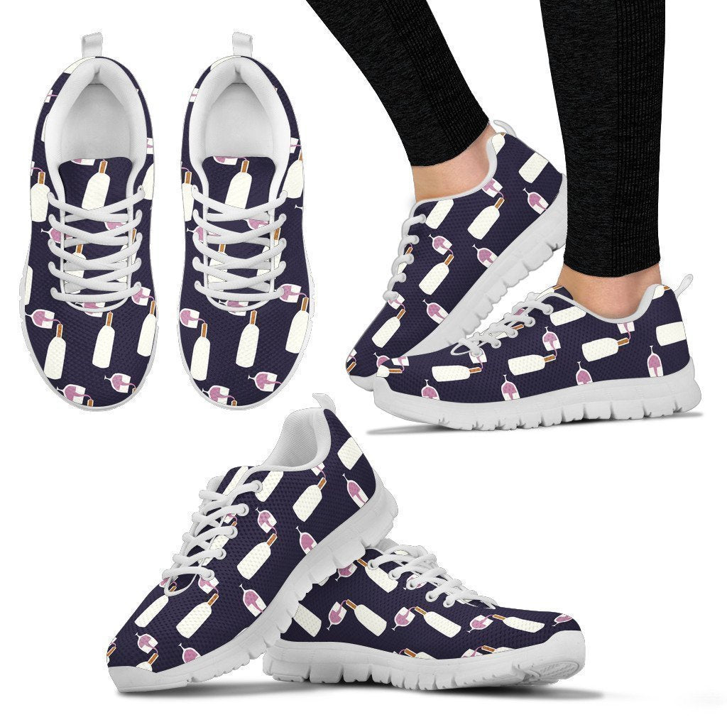 wine shoes-6teenth Outlet-Women's Sneakers - White - wine shoes-US5 (EU35)-Vibe Cosy™