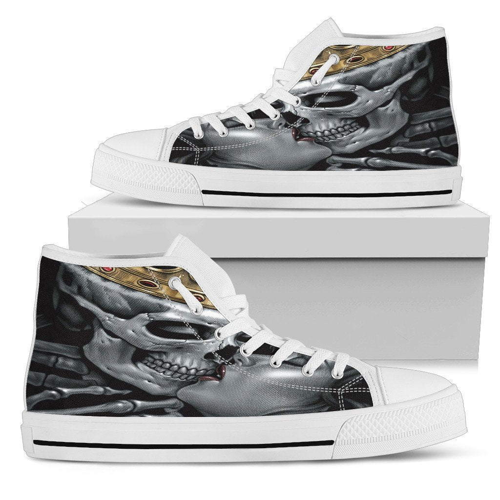 King and Queen Women's High Top Shoe-6teenth Outlet-Womens High Top - White - King and Queen Women's High Top Shoe white-US5.5 (EU36)-Vibe Cosy™
