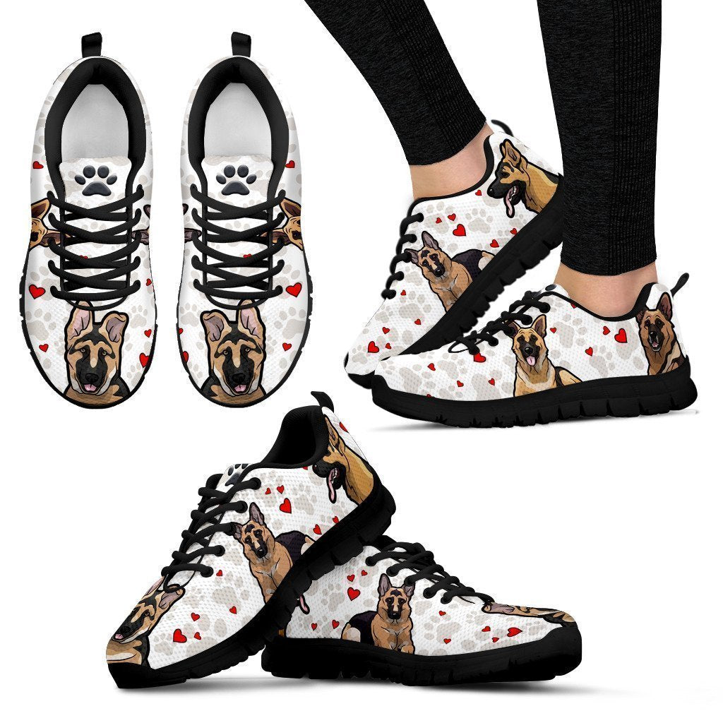German shepherd Women's Sneakers-6teenth World™-Women's Sneakers-US5 (EU35)-Vibe Cosy™