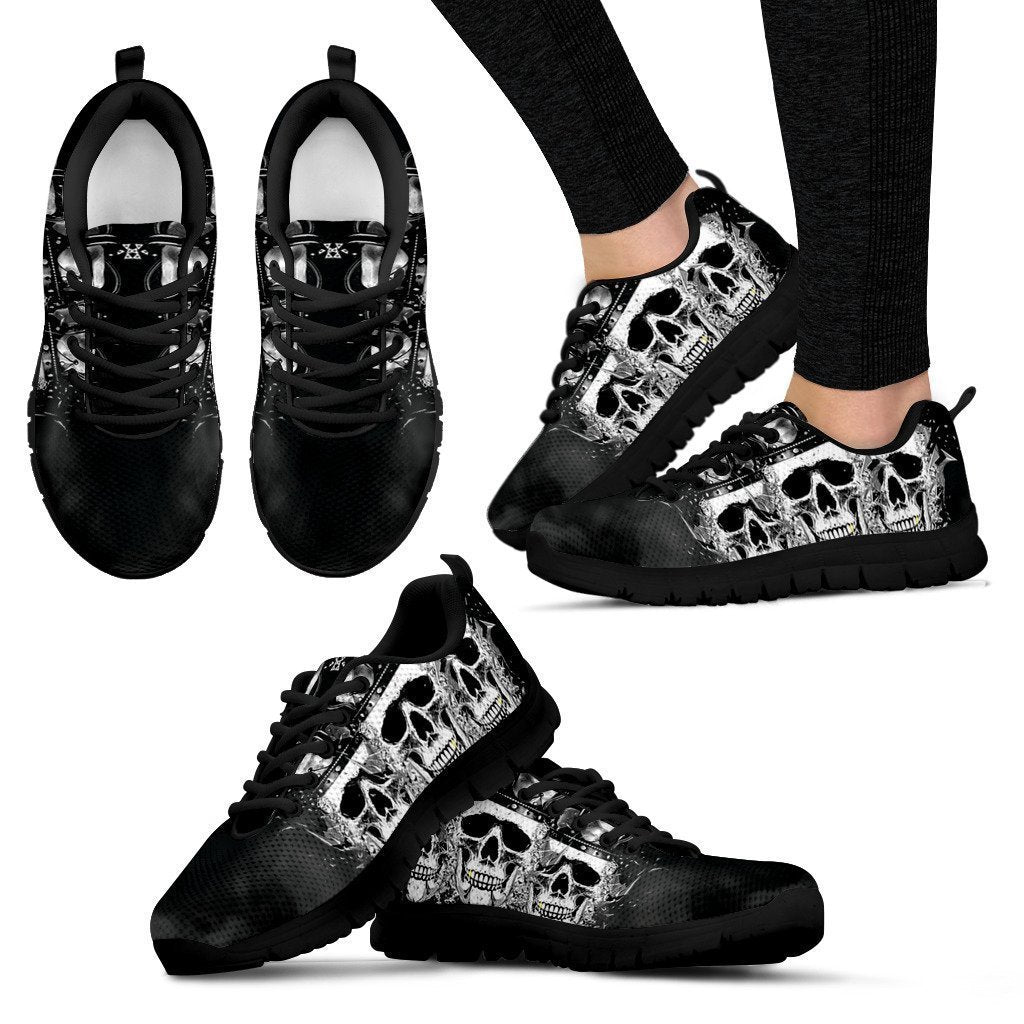 Skull Crown Sneakers-6teenth World™-Women's Sneakers-US5 (EU35)-Vibe Cosy™