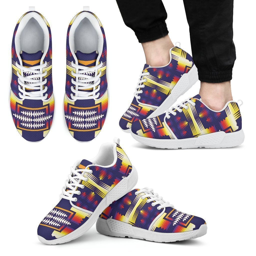 Southwest Rainbow Sage Sopo Men's Athletic Sneakers White Sole-6teenth World™-Men's Athletic Sneakers-US5 (EU38)-Vibe Cosy™