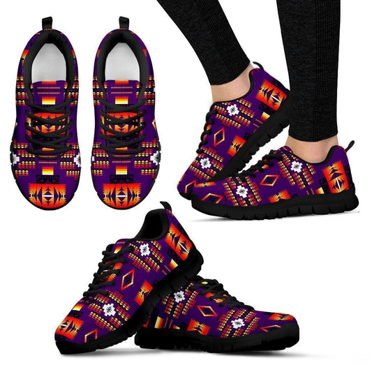 Seven Tribes Purple Women's Sneakers-6teenth World™-Women's Sneakers-US5 (EU35)-Vibe Cosy™