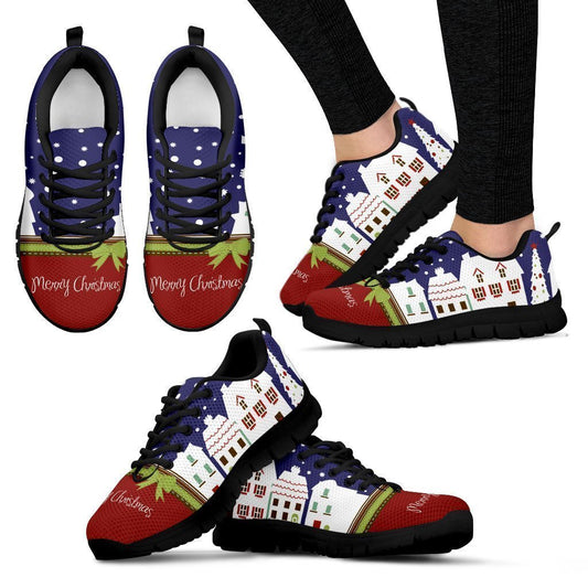 Merry Christmas Women's Sneakers-6teenth World™-Women's Sneakers-US5 (EU35)-Vibe Cosy™