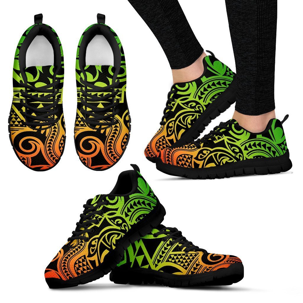 Poly Tribal Sneakers 35 - AH - J9-SNEAKERS-Alohawaii-Women's Sneakers-US5 (EU35)-Black-Vibe Cosy™
