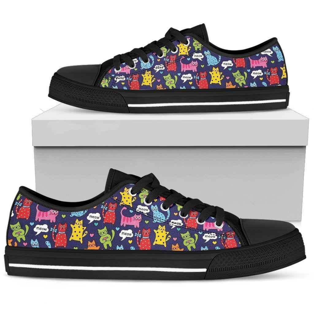 Cat Women's Low Top Shoe-6teenth World™-Women's Low Top Shoe-US5.5 (EU36)-Vibe Cosy™
