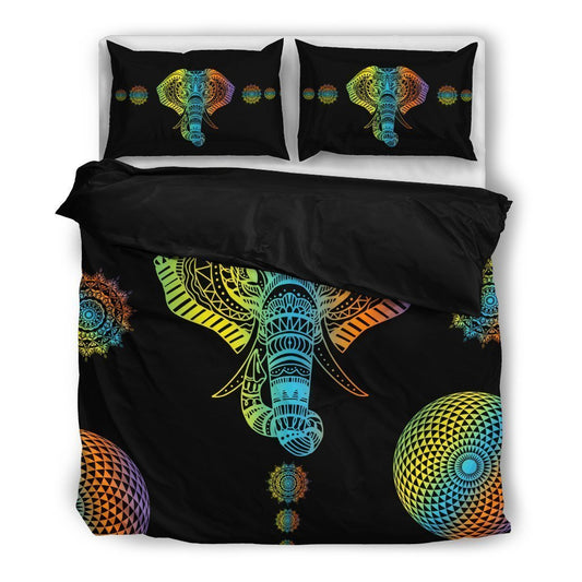 Elephant Chakra Bedding Set-6teenth World™-Bedding Set-Twin-Vibe Cosy™