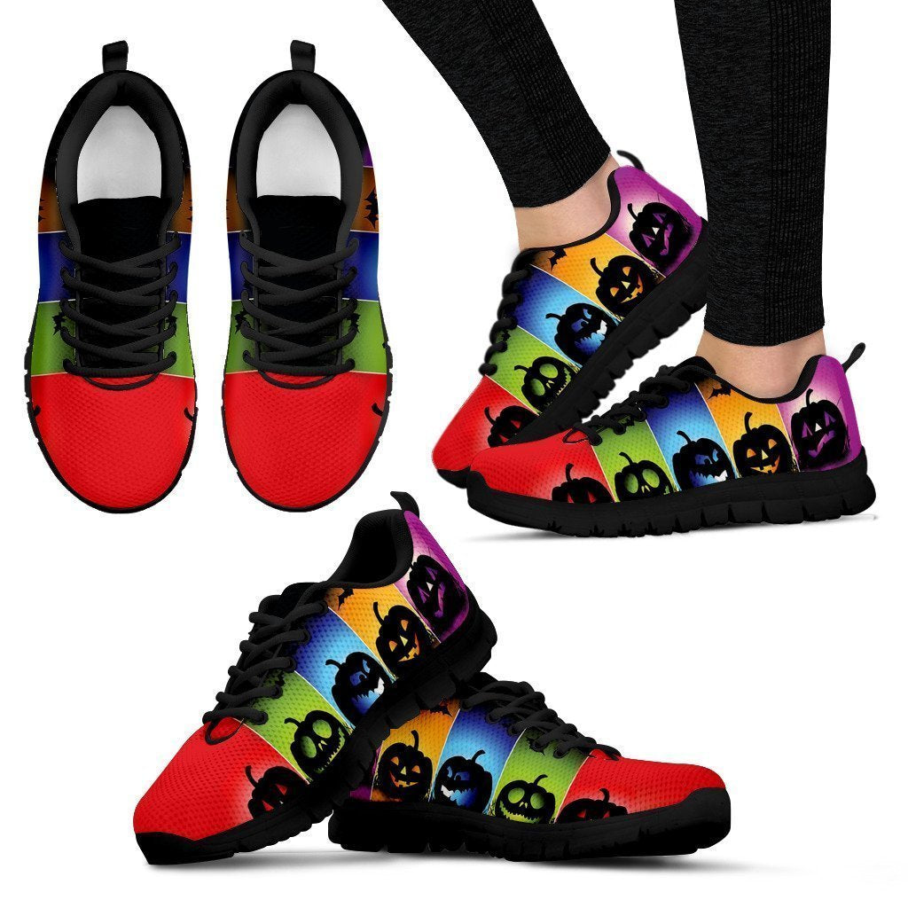 Halloween Pumpkin Sneakers-6teenth World™-Women's Sneakers-US5 (EU35)-Vibe Cosy™
