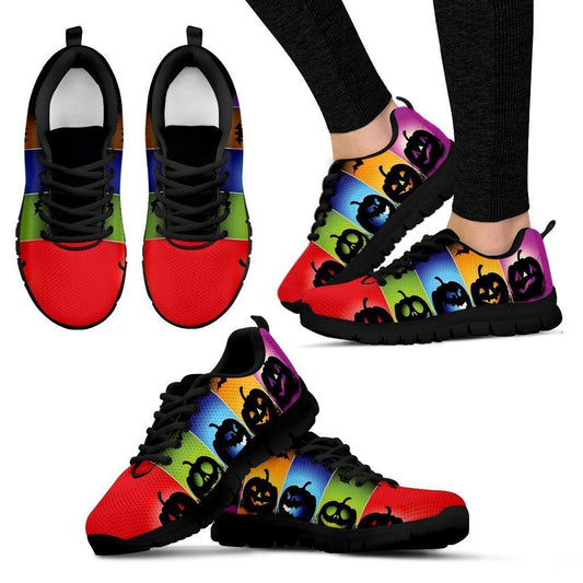 Halloween Pumpkin Sneakers-6teenth World™-Women's Sneakers-US5 (EU35)-Vibe Cosy™