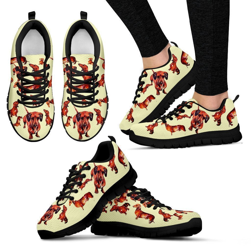 Dachshund Women's Sneakers-6teenth World™-Women's Sneakers-US5 (EU35)-Vibe Cosy™