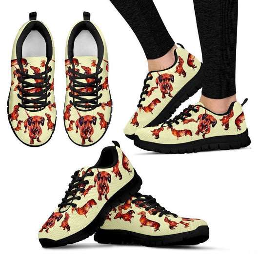 Dachshund Women's Sneakers-6teenth World™-Women's Sneakers-US5 (EU35)-Vibe Cosy™