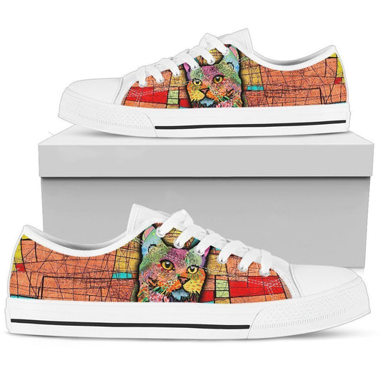 Multi-color Cat Women's Low Top Shoe-6teenth World™-Women's Low Top Shoe-US5.5 (EU36)-Vibe Cosy™