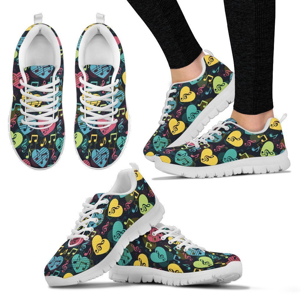 Music Heart Women's Sneakers-6teenth World™-Women's Sneakers-US5 (EU35)-Vibe Cosy™