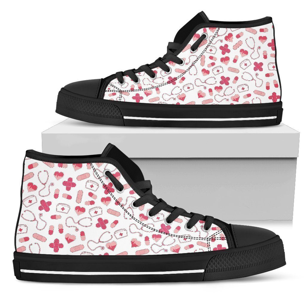 Nurse Shoes-Shoes-6teenth Outlet-Womens High Top - Black - Nurse Shoes-US5.5 (EU36)-Vibe Cosy™