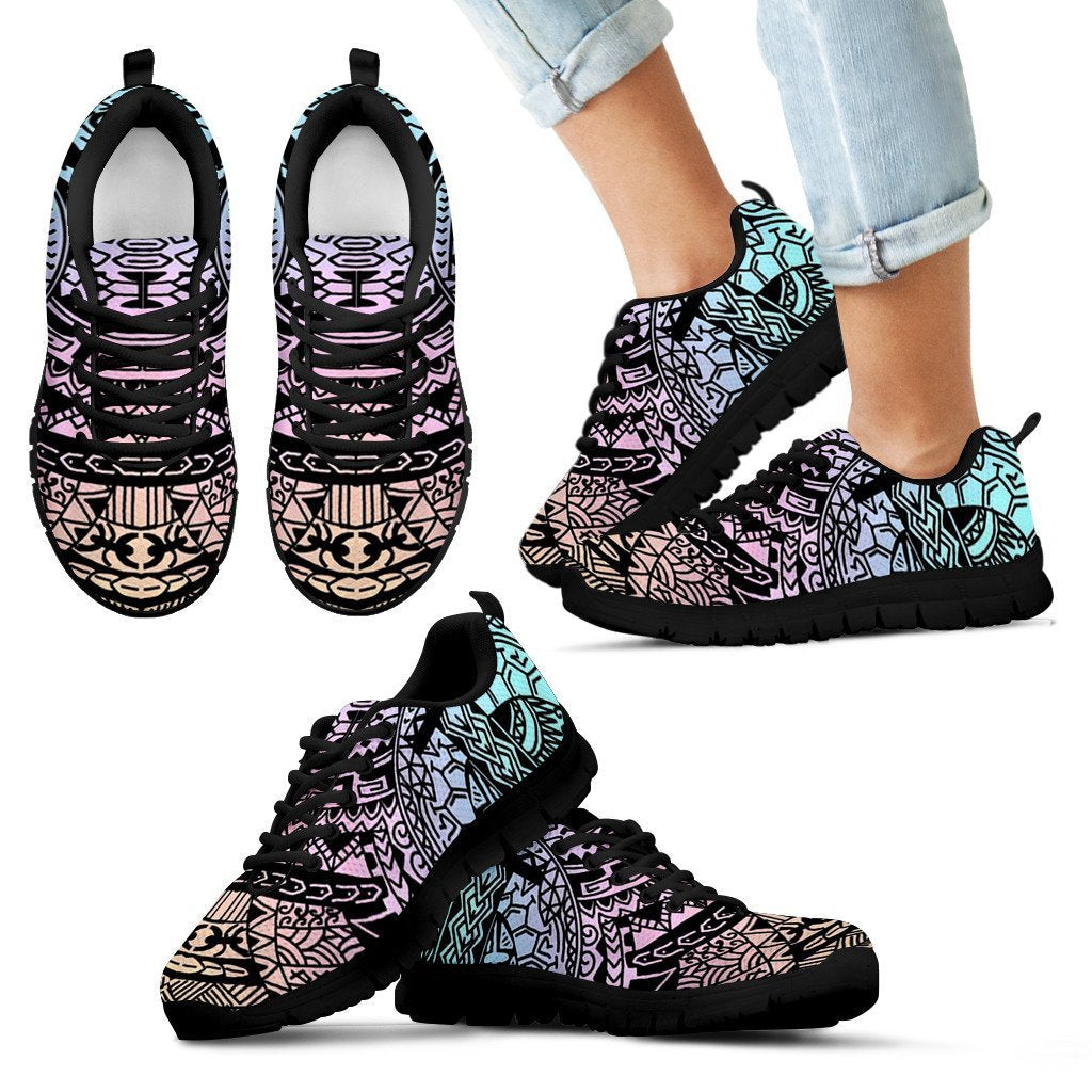 Poly Tribal Sneakers 11 - AH - J9-SNEAKERS-Alohawaii-Kid's Sneakers-11 CHILD (EU28)-Black-Vibe Cosy™