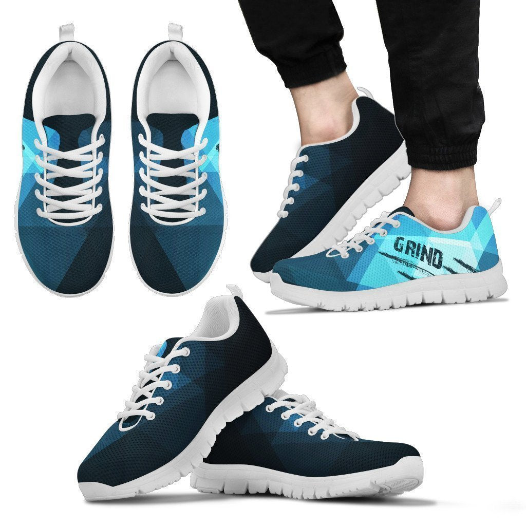 Hustle Abstract Men's Sneakers White-6teenth World™-Men's Sneakers-US5 (EU38)-Vibe Cosy™