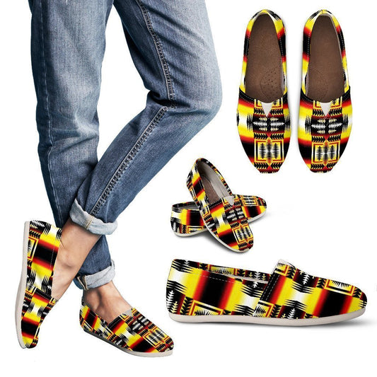 Medicine Wheel Blanket Strip Women's Casual Shoes-6teenth World™-Women's Casual Shoes-US6 (EU36)-Vibe Cosy™