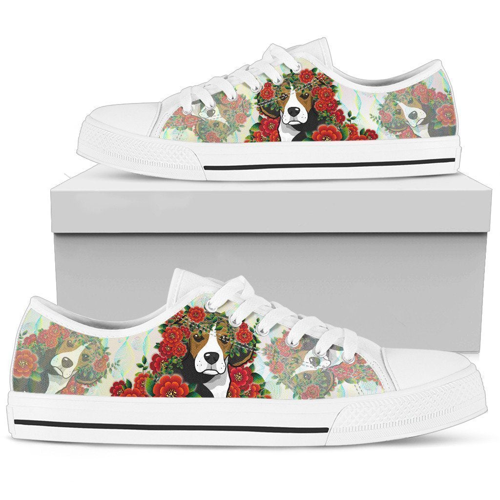 Beagle Women's Low Top Shoe-6teenth World™-Women's Low Top Shoe-US5.5 (EU36)-Vibe Cosy™