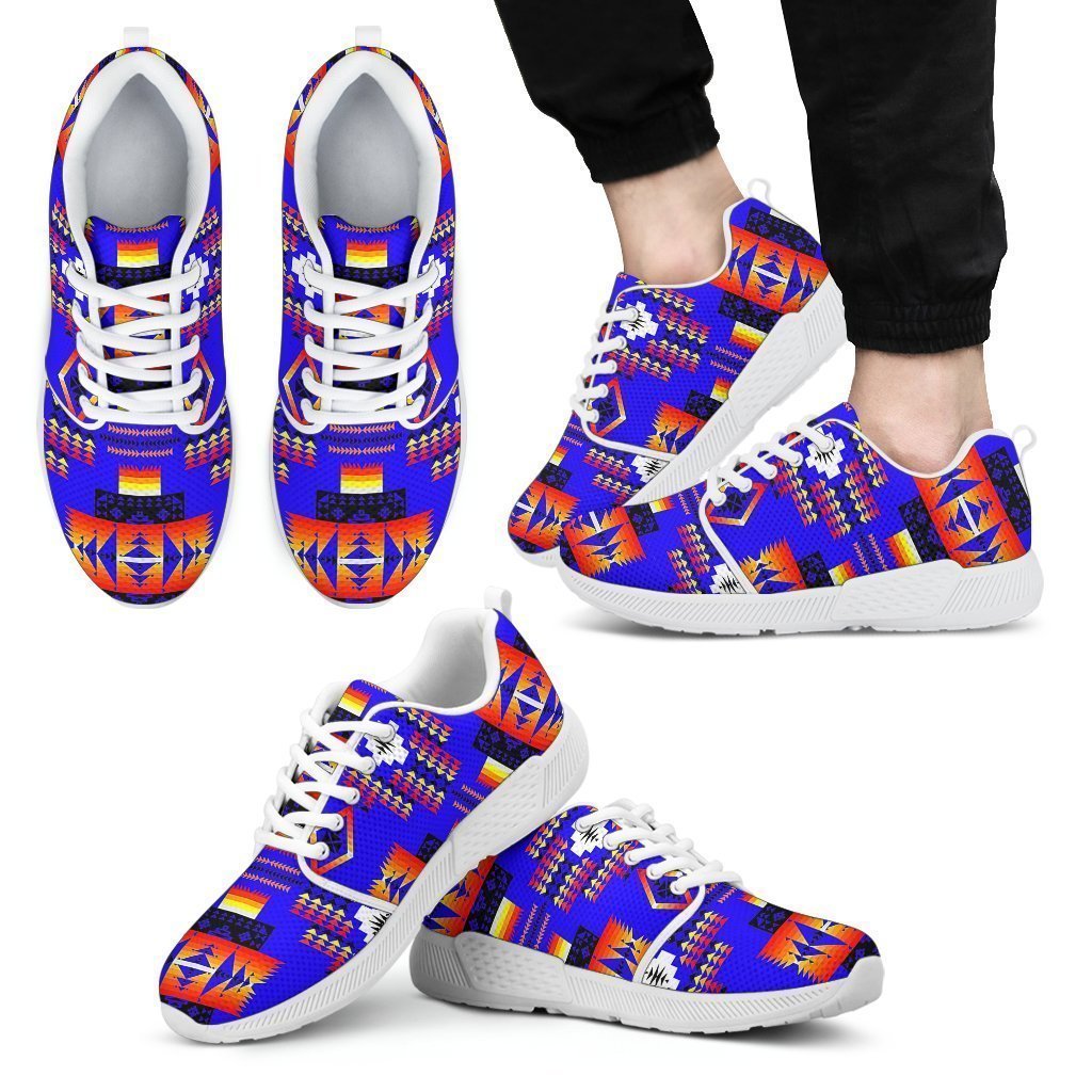 Seven Tribes Blue Sopo Men's Athletic Sneakers-6teenth World™-Men's Athletic Sneakers-US5 (EU38)-Vibe Cosy™