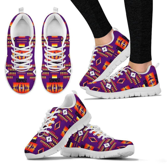 Seven Tribes Purple Women's Sneakers-6teenth World™-Women's Sneakers-US5 (EU35)-Vibe Cosy™