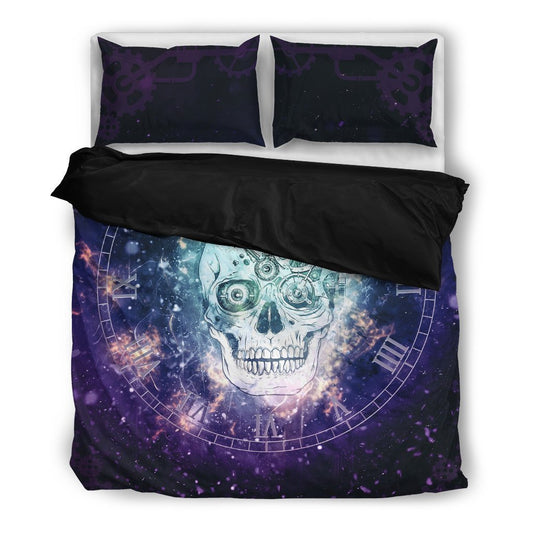 Skull Clock Style 2.-6teenth World™-Bedding Set-Twin-Vibe Cosy™