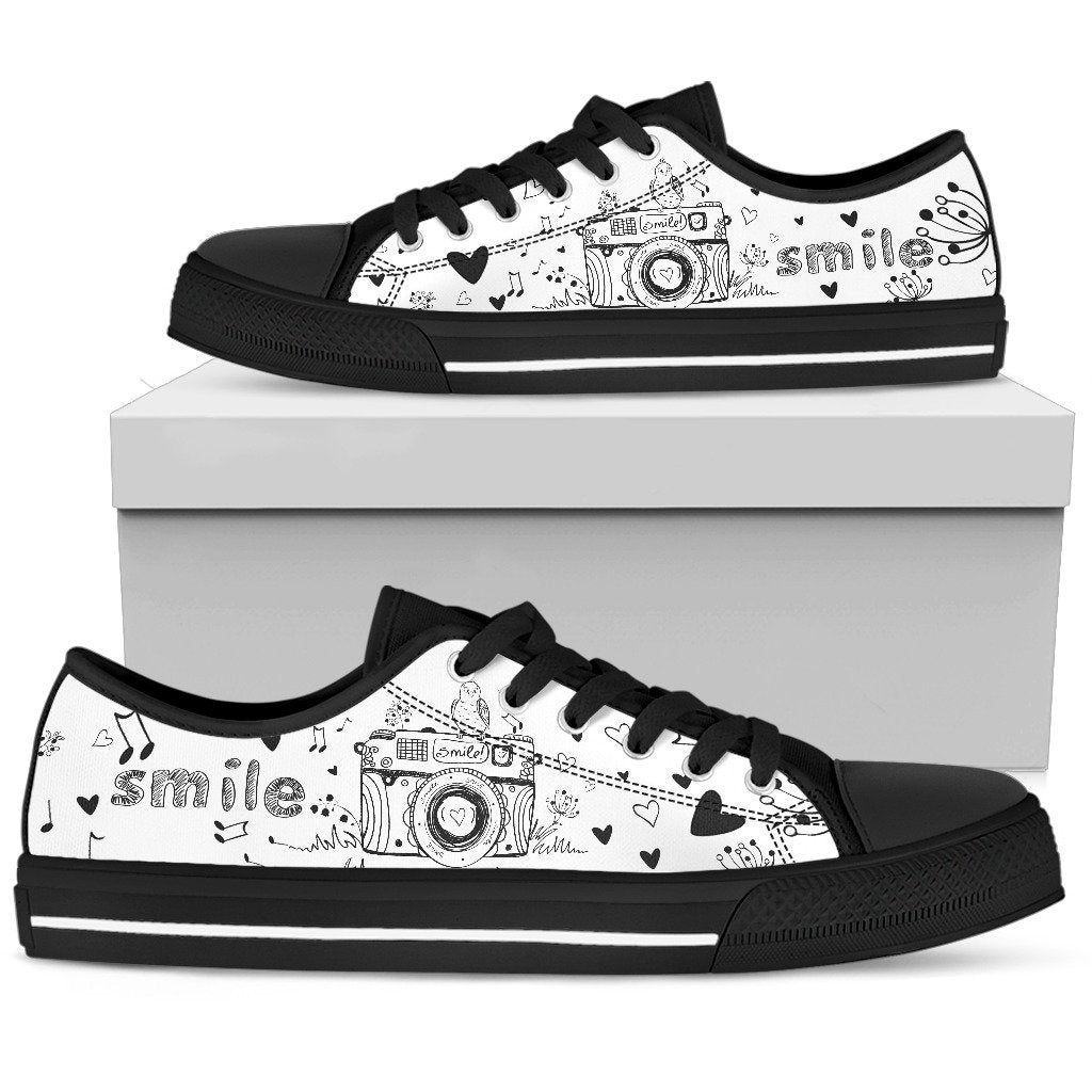 Photography Women's Low Top Shoe-6teenth World™-Women's Low Top Shoe-US5.5 (EU36)-Vibe Cosy™
