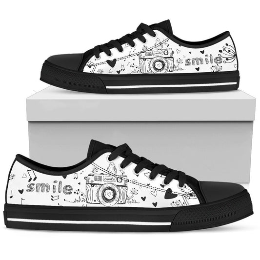 Photography Women's Low Top Shoe-6teenth World™-Women's Low Top Shoe-US5.5 (EU36)-Vibe Cosy™