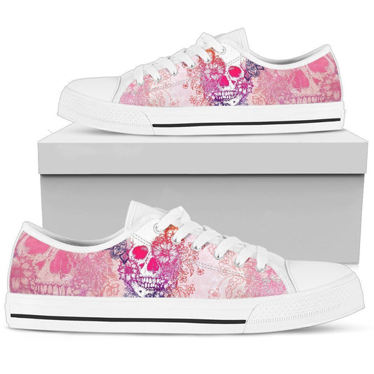 Flower Punk Women's Low Top Shoe-6teenth World™-Women's Low Top Shoe-US5.5 (EU36)-Vibe Cosy™