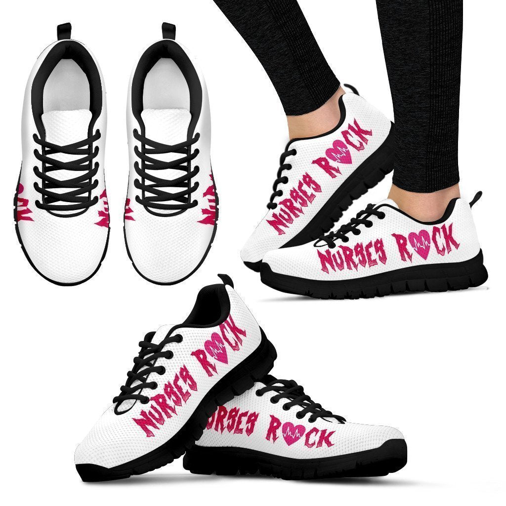 Nurse Shoes-Shoes-6teenth Outlet-Women's Sneakers - Black - Nurse Shoes-US5 (EU35)-Vibe Cosy™