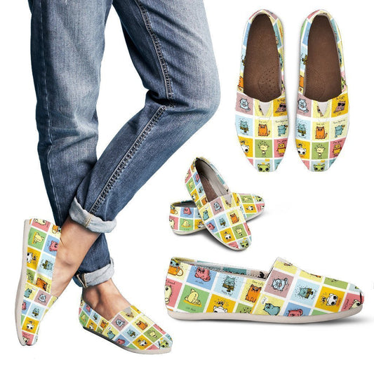 Cute Cat Women's Casual Shoes-6teenth World™-Women's Casual Shoes-US6 (EU36)-Vibe Cosy™