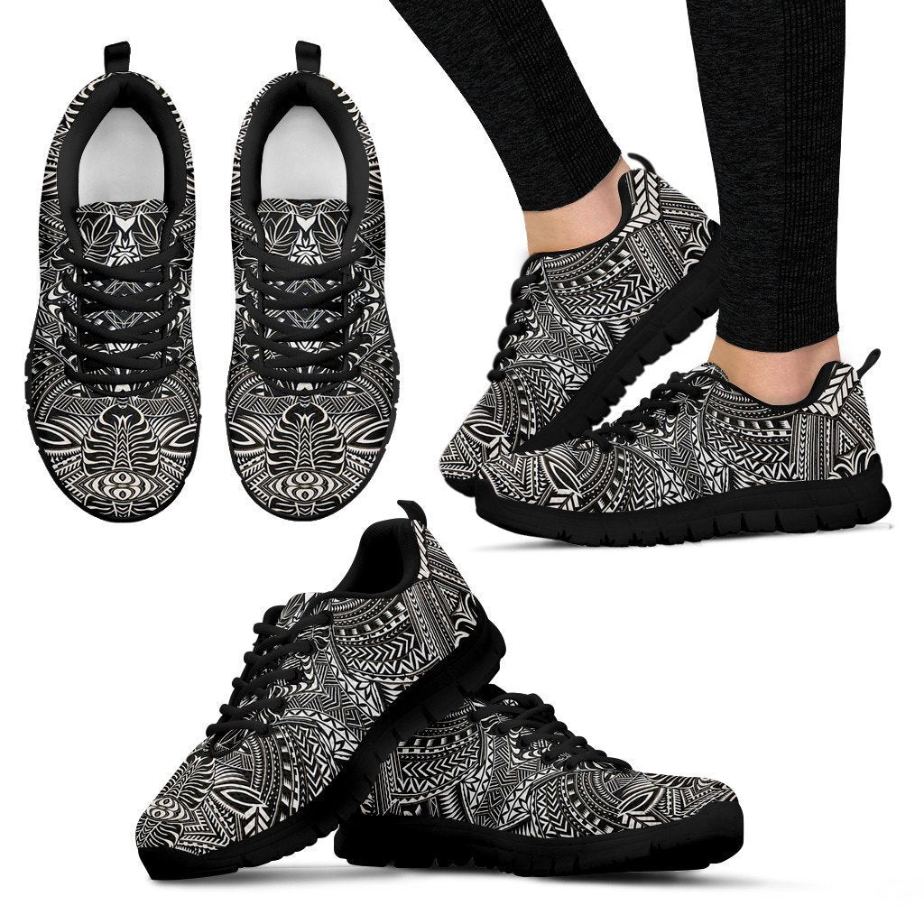 Poly Tribal Sneakers 19 - AH - J9-SNEAKERS-Alohawaii-Women's Sneakers-US5 (EU35)-Black-Vibe Cosy™