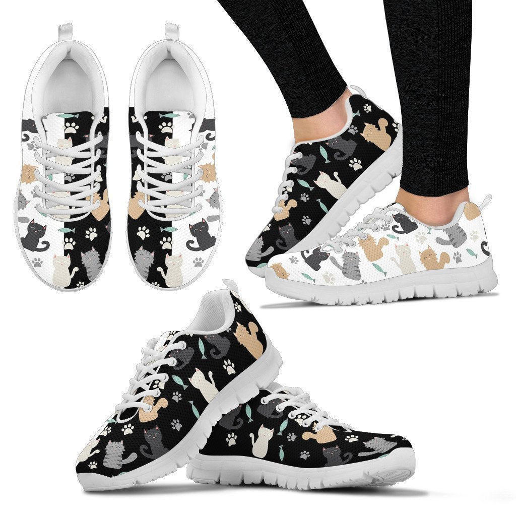 Cute Cat Limited Women's-6teenth World™-Women's Sneakers-US5 (EU35)-Vibe Cosy™