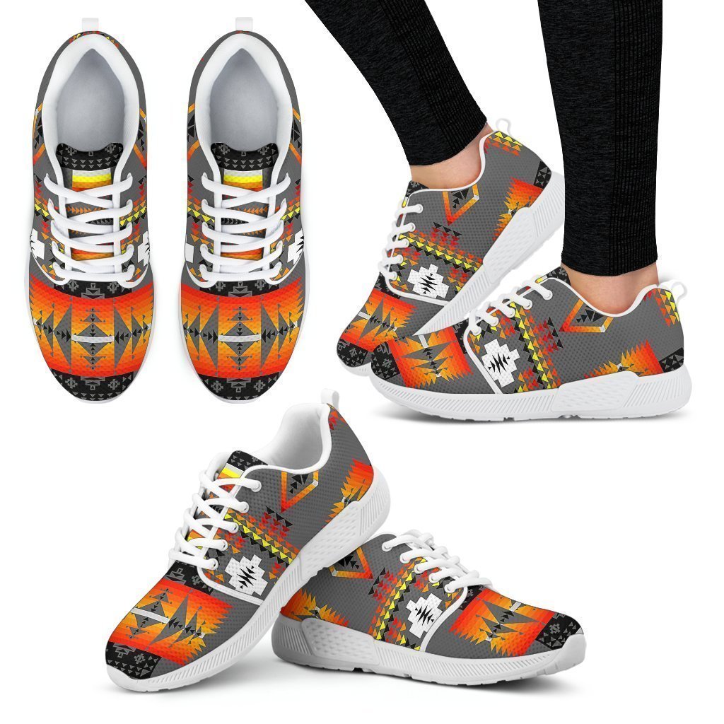 Seven Tribes Gray Sopo Women's Athletic Sneakers White Sole-6teenth World™-Women's Athletic Sneakers-US5 (EU35)-Vibe Cosy™