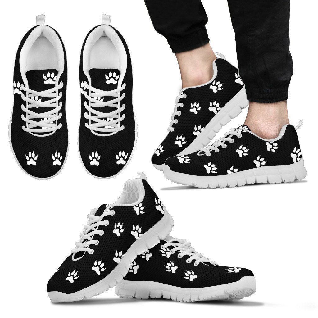 WOLF FOOTPRINTS WHITE men's-6teenth World™-Men's Sneakers-US5 (EU38)-Vibe Cosy™