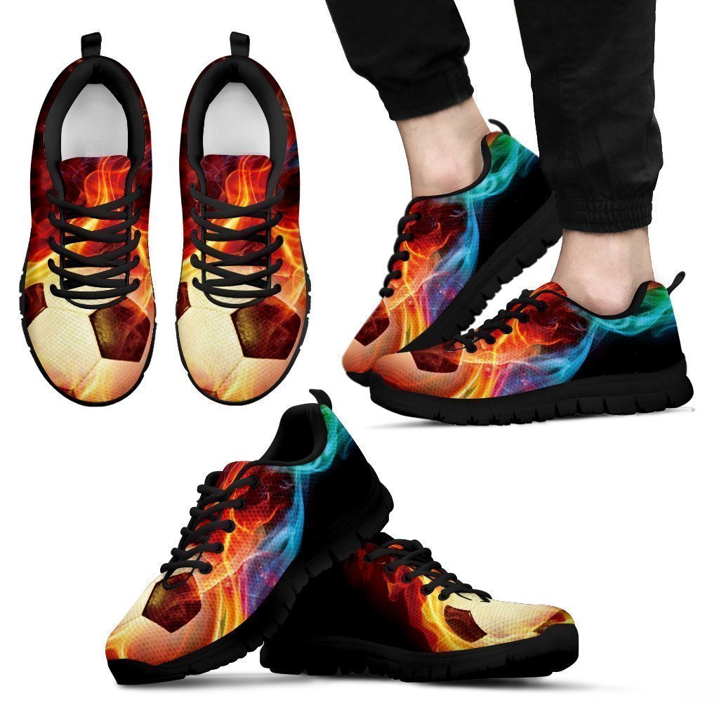 Soccer Shoes-Shoes-6teenth Outlet-Men's Sneakers - Black - Soccer Shoes-US5 (EU38)-Vibe Cosy™