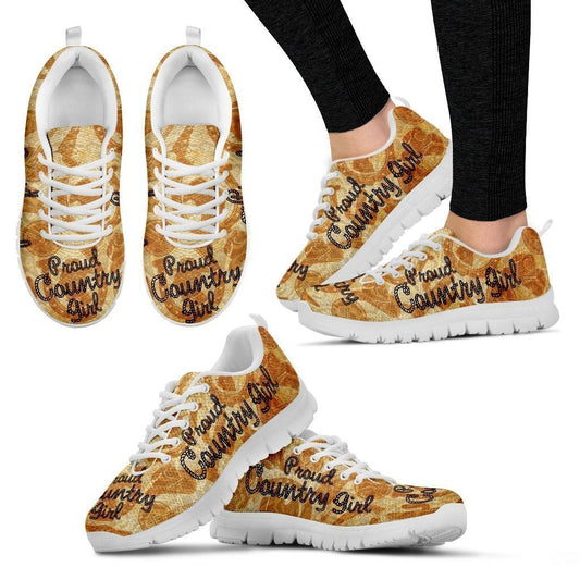 Proud Country Girl Women's Sneakers.-6teenth World™-Women's Sneakers-US5 (EU35)-Vibe Cosy™