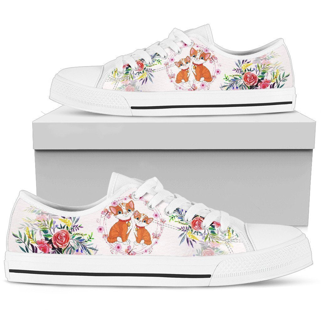Cat Women's Low Top Shoe-6teenth World™-Women's Low Top Shoe-US5.5 (EU36)-Vibe Cosy™