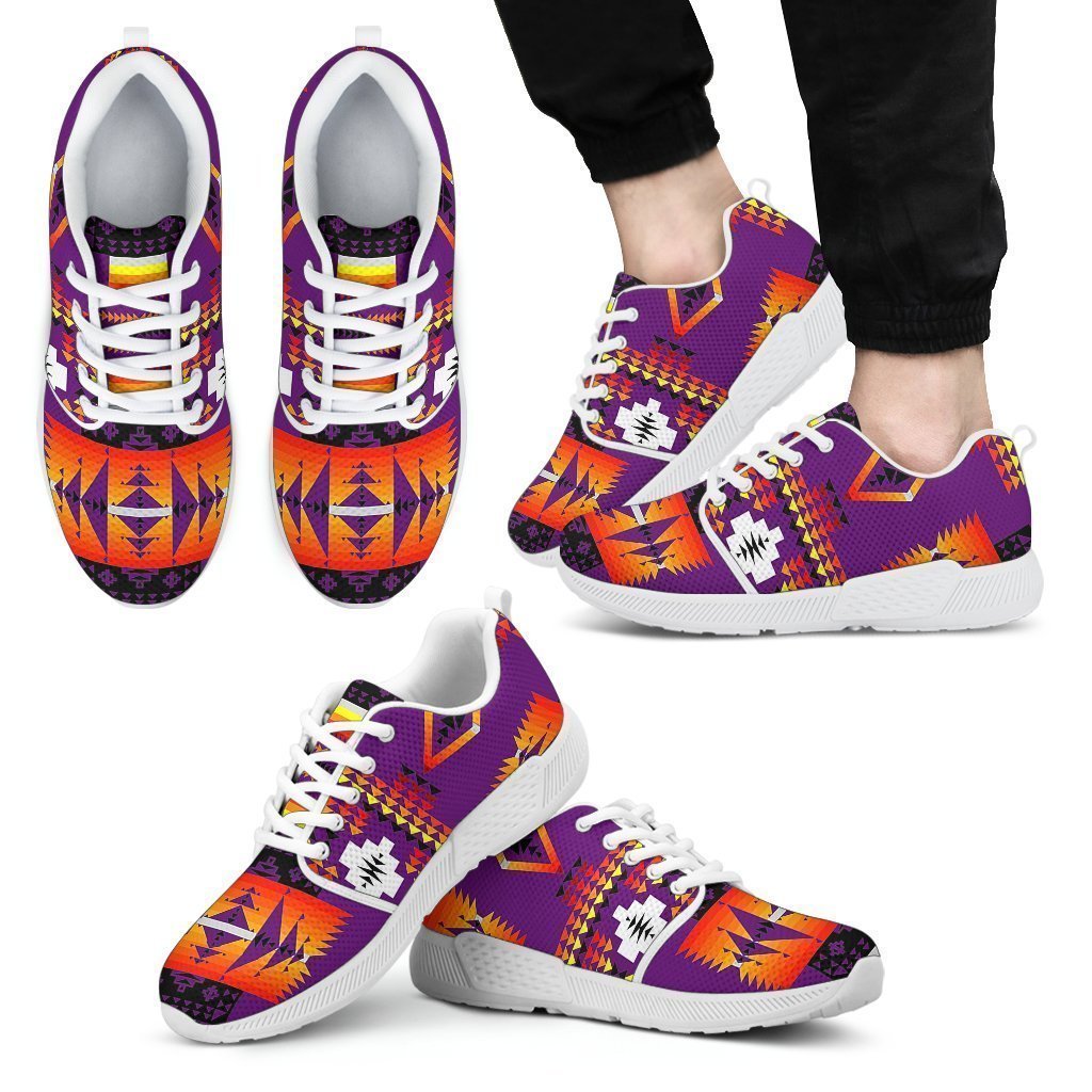 Seven Tribes Purple Sopo Men's Athletic Sneakers White Sole-6teenth World™-Men's Athletic Sneakers-US5 (EU38)-Vibe Cosy™