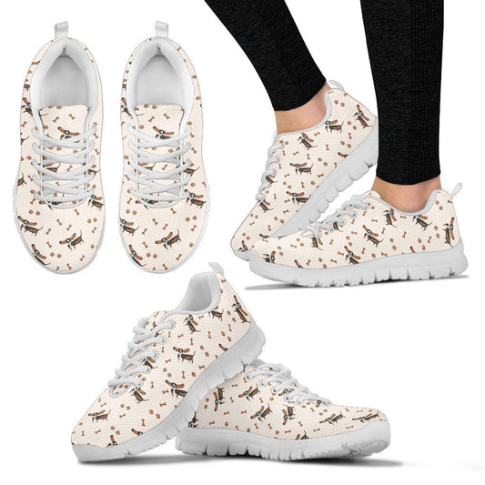 Basset Hound Women's Sneakers-6teenth World™-Women's Sneakers-US5 (EU35)-Vibe Cosy™