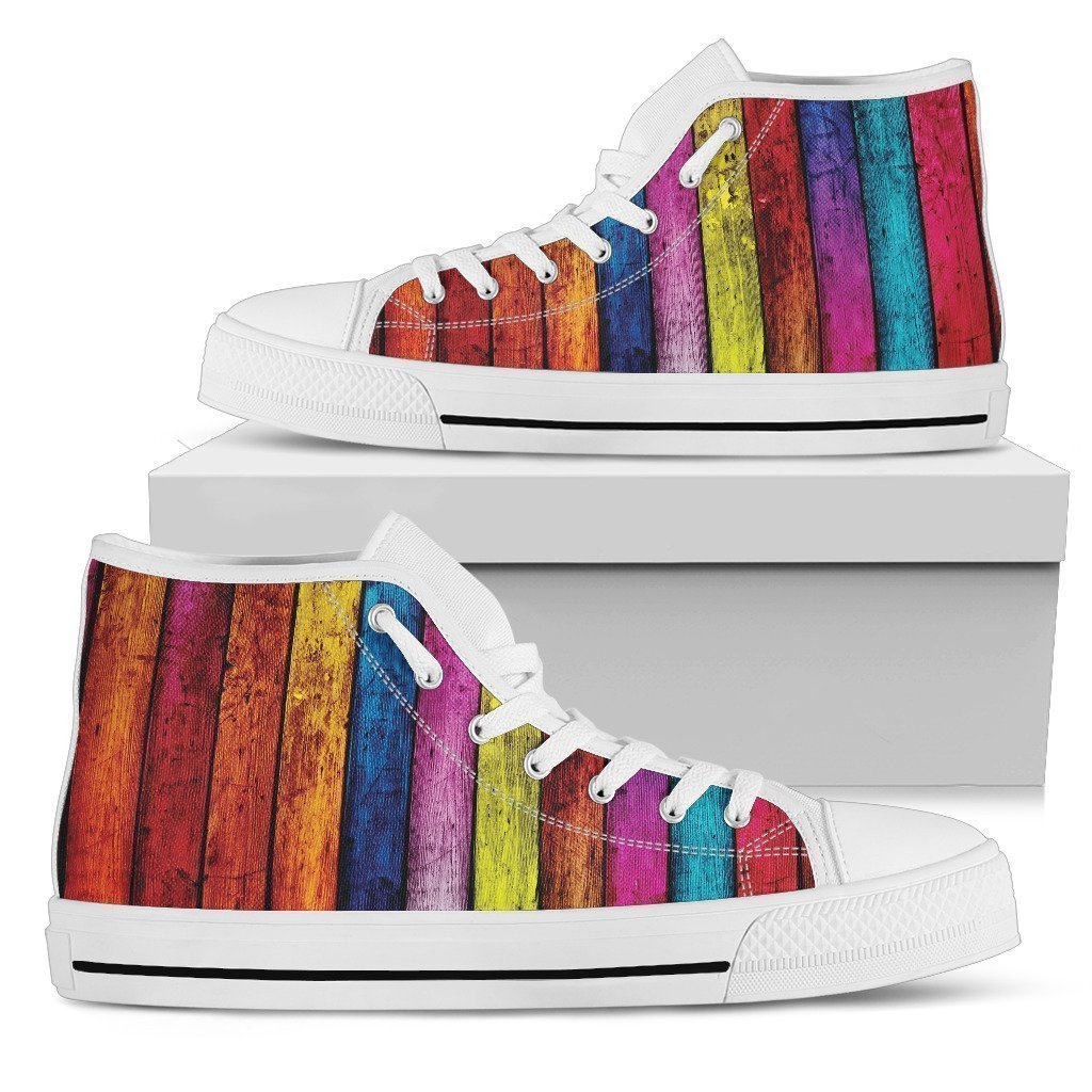 Autism Shoes-Shoes-6teenth Outlet-Mens High Top - White - Autism Shoes-US5 (EU38)-Vibe Cosy™