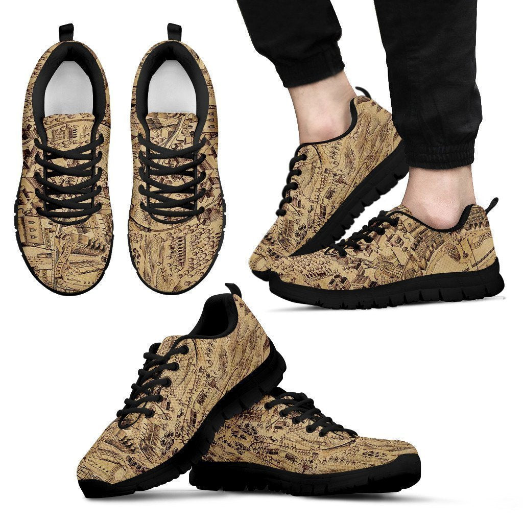 The Hogwarts express-Shoes-6teenth Outlet-Men's Sneakers - Black - The Hogwarts express-US5 (EU38)-Vibe Cosy™