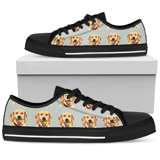 Golden Retriever Women's Low Top Shoe-6teenth World™-Women's Low Top Shoe-US5.5 (EU36)-Vibe Cosy™