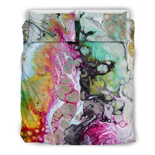Beige Abstract Bedding-6teenth World™-Bedding Set-Twin-Vibe Cosy™