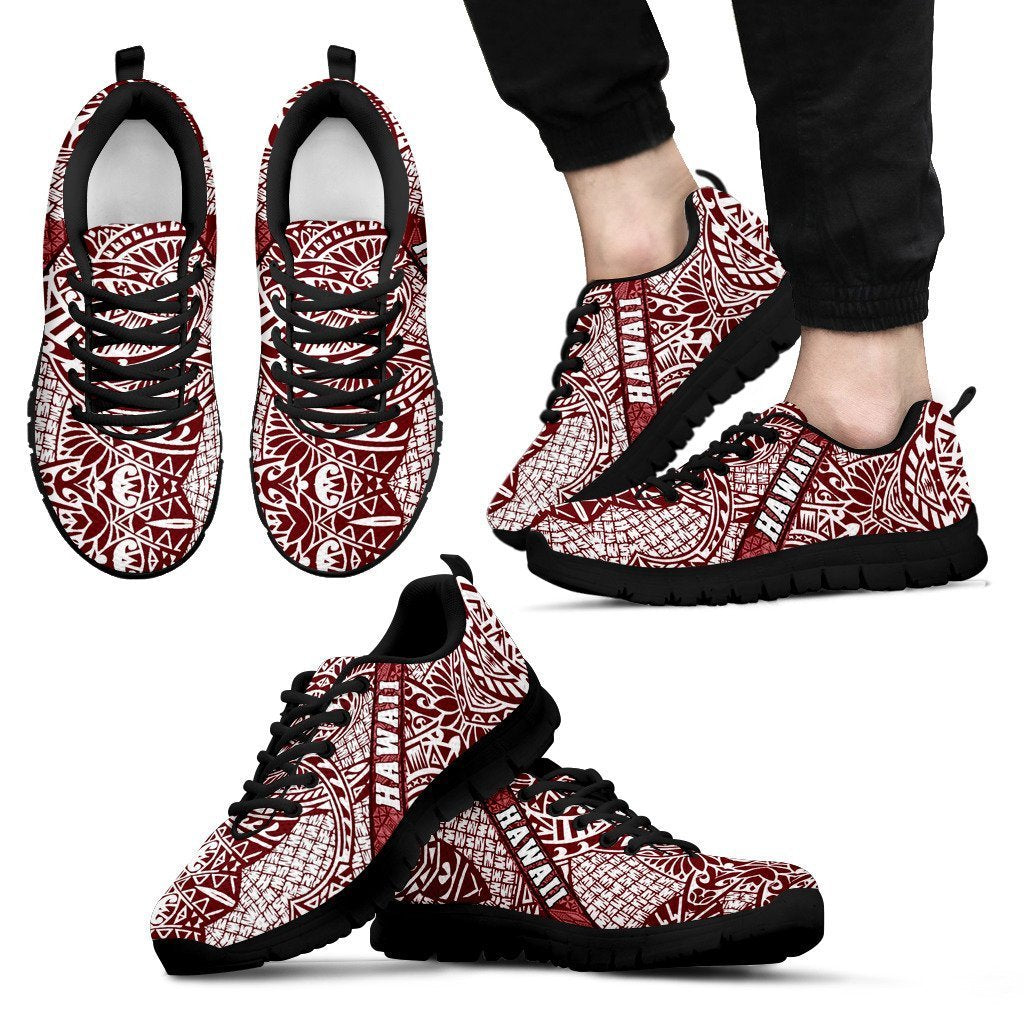 Hawaii Polynesian Sneakers 02 - AH - J9-SNEAKERS-Alohawaii-Men's Sneakers-US5 (EU38)-Black-Vibe Cosy™